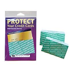 office depot rfid credit card sleeves|rfid card sleeves Office Depot.